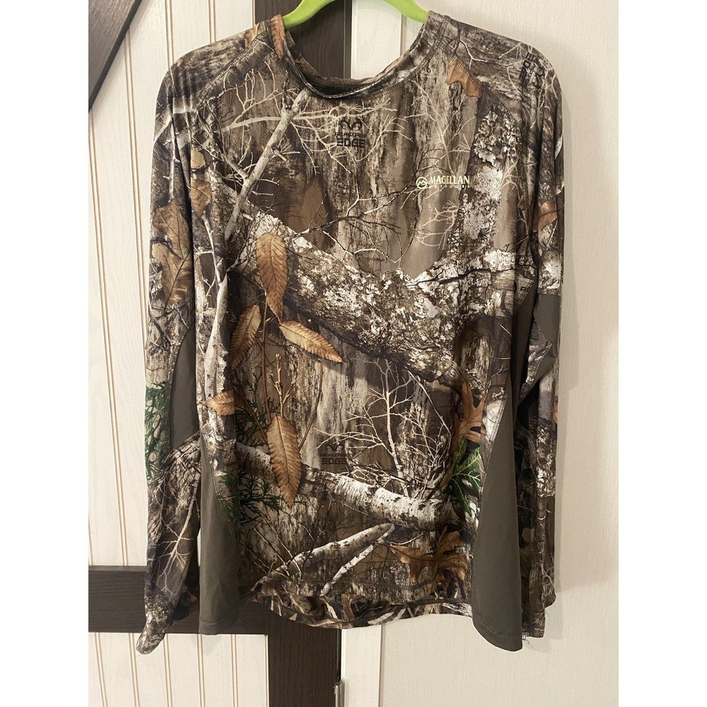 Magellan Outdoors Realtree Edge Long Sleeve Hunting Shirt Mens Large Camo